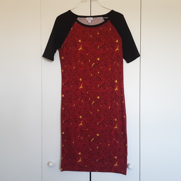 LuLaRoe Red Floral Dress New Size Small - Picture 3 of 4